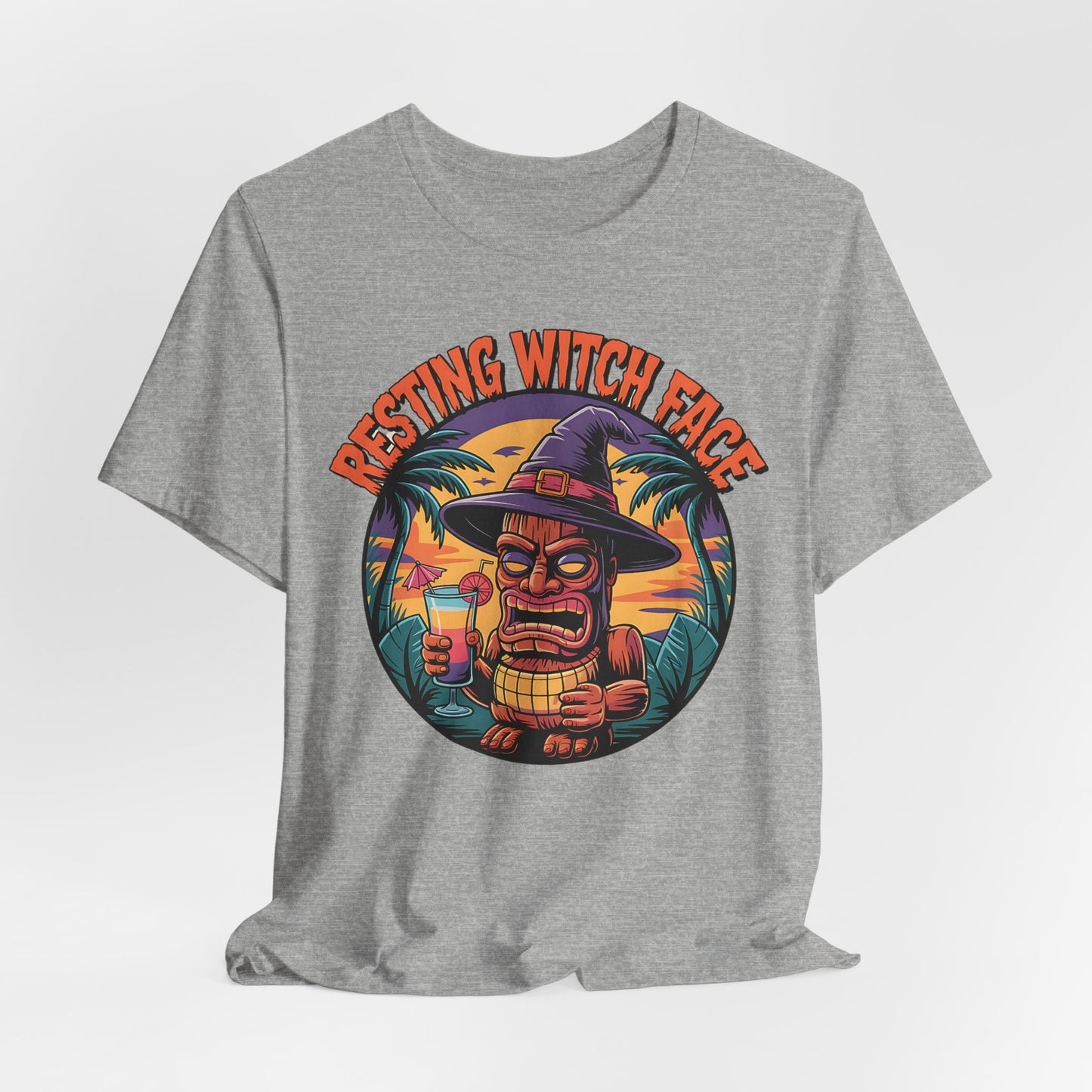 Resting Witch Face Halloween T-Shirt