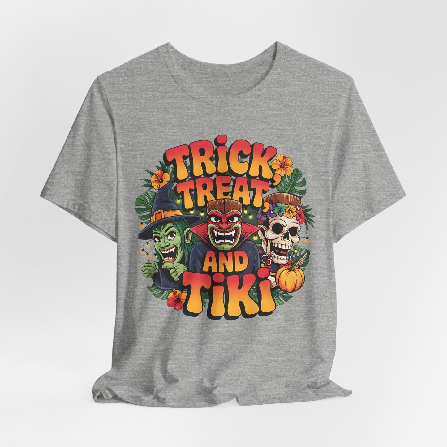 Trick or Treat Halloween Tiki T-Shirt