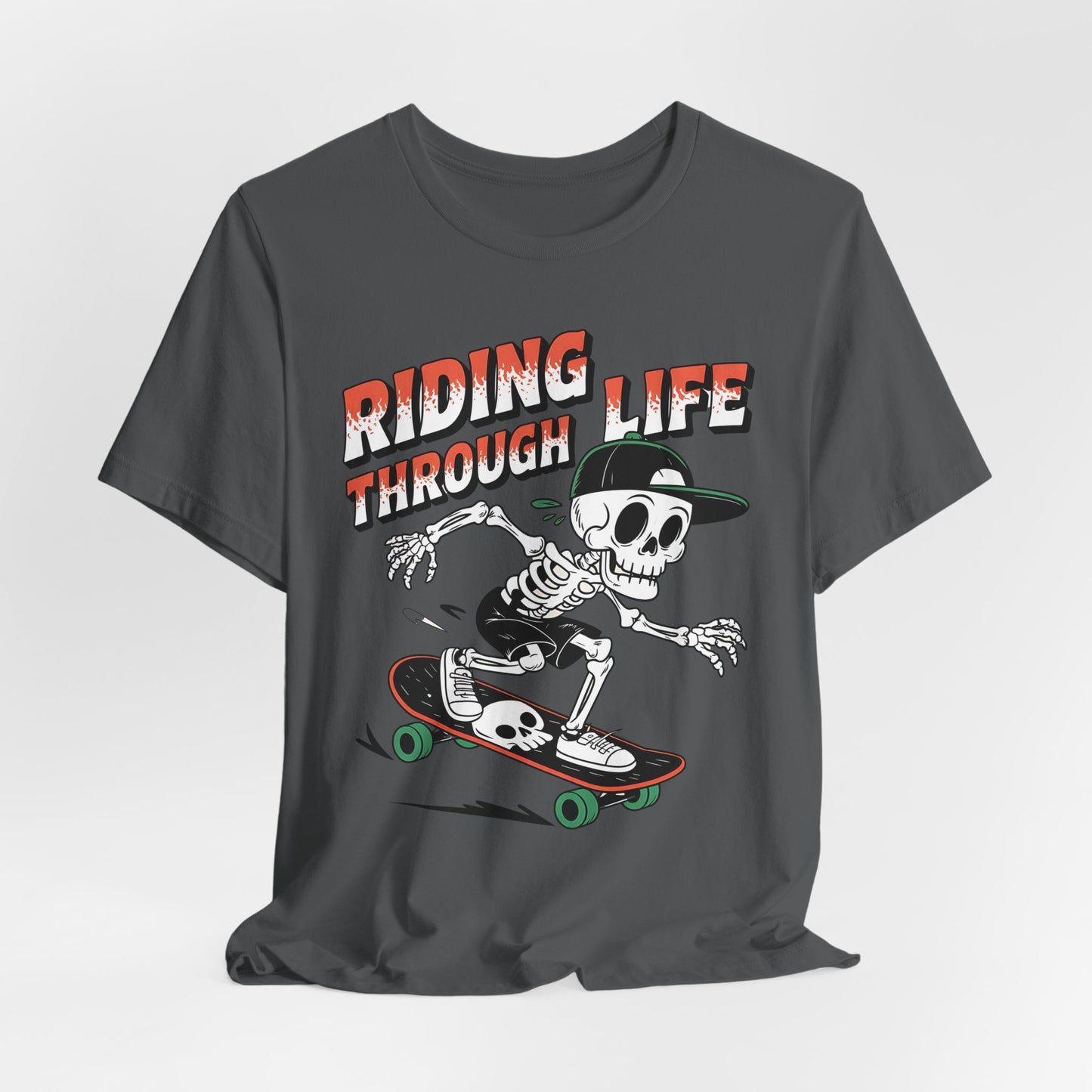 Skeleton Riding Skateboard T-Shirt