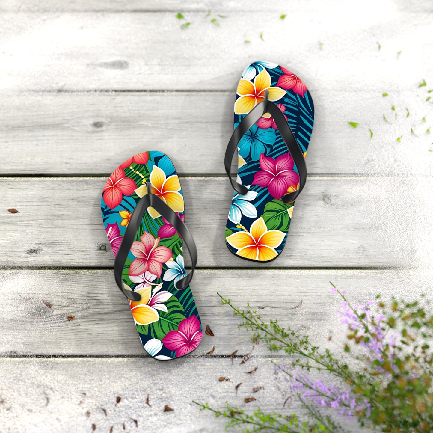 Tropical Flip Flops- Unisex Aloha Vibes