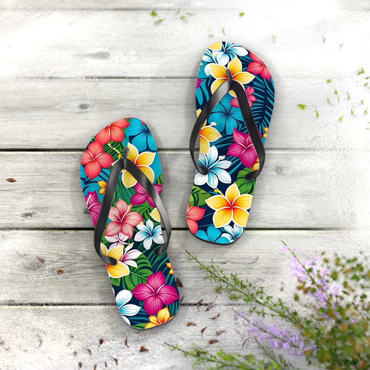 Tropical Flip Flops- Unisex Aloha Vibes