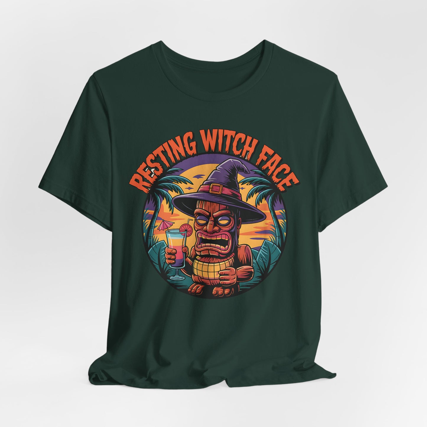 Resting Witch Face Halloween T-Shirt