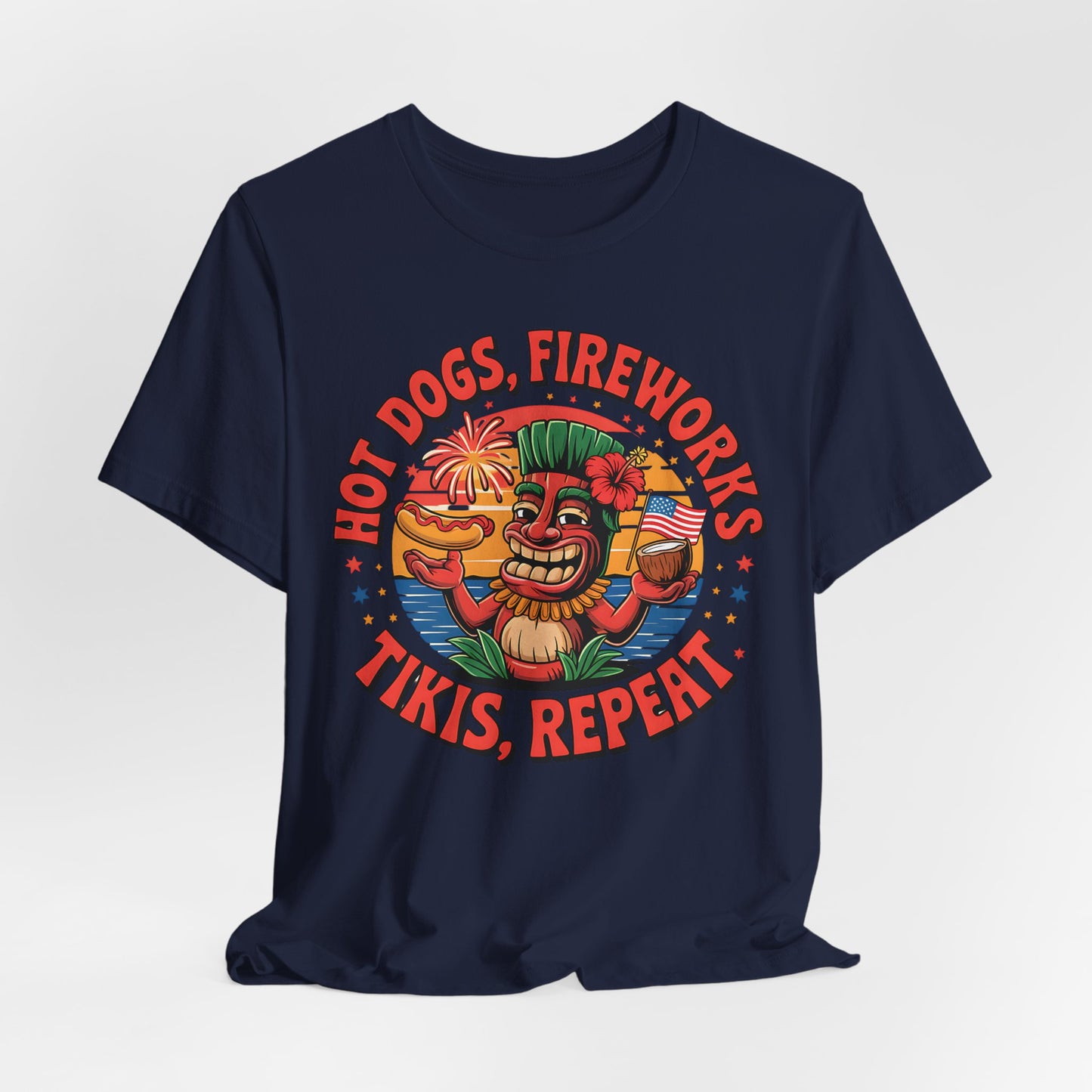 Hot Dogs Fireworks, Tiki's T-Shirt