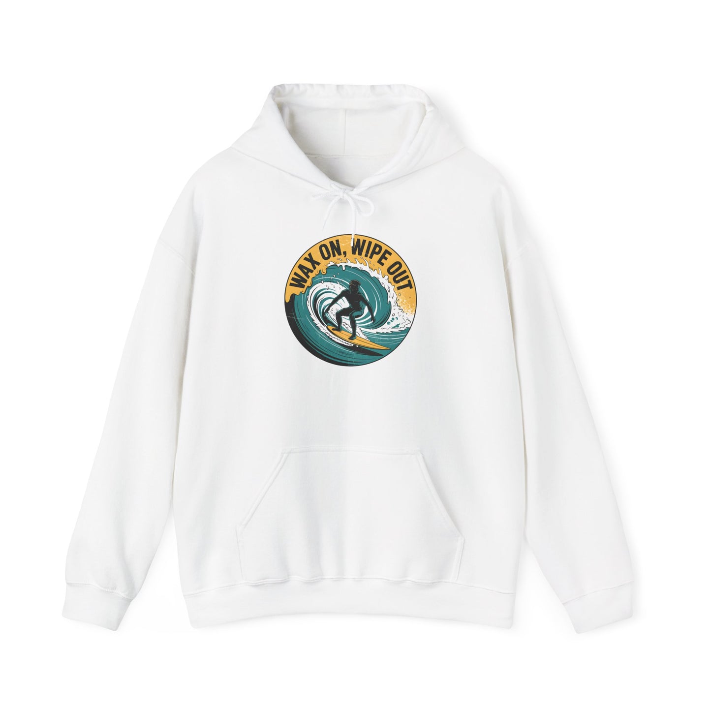 Surf Vibes Hooded Sweatshirt - 'Wax On, Wipe Out'