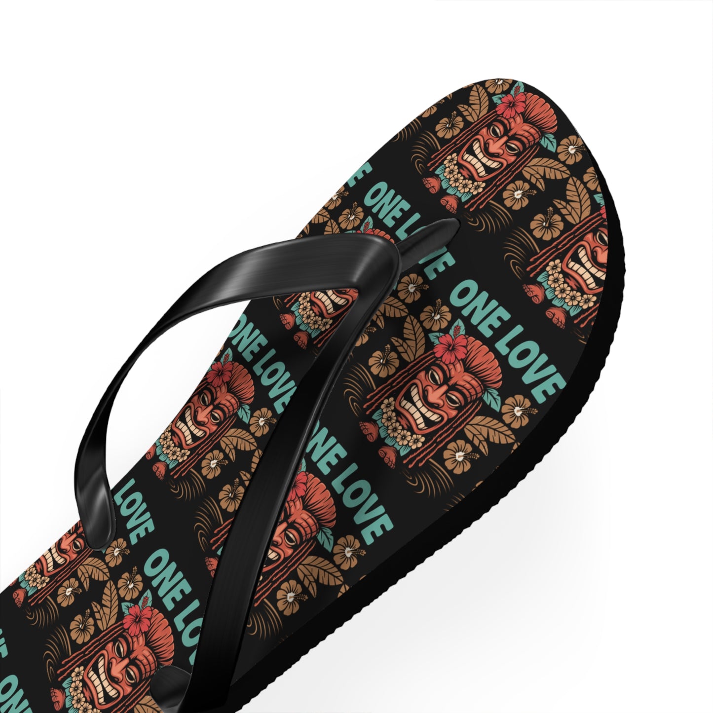 Tropical Flip Flops - 'One Love' Design for Summer Vibes