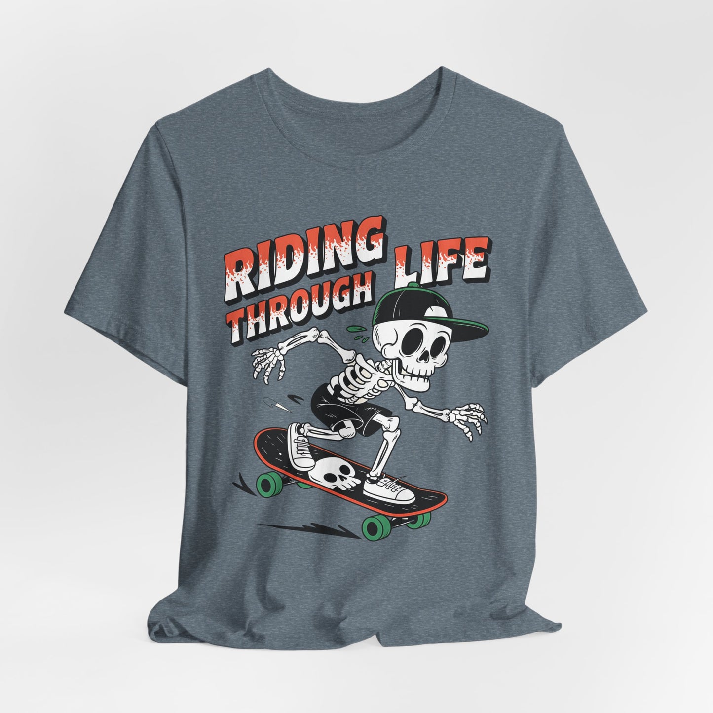 Skeleton Riding Skateboard T-Shirt