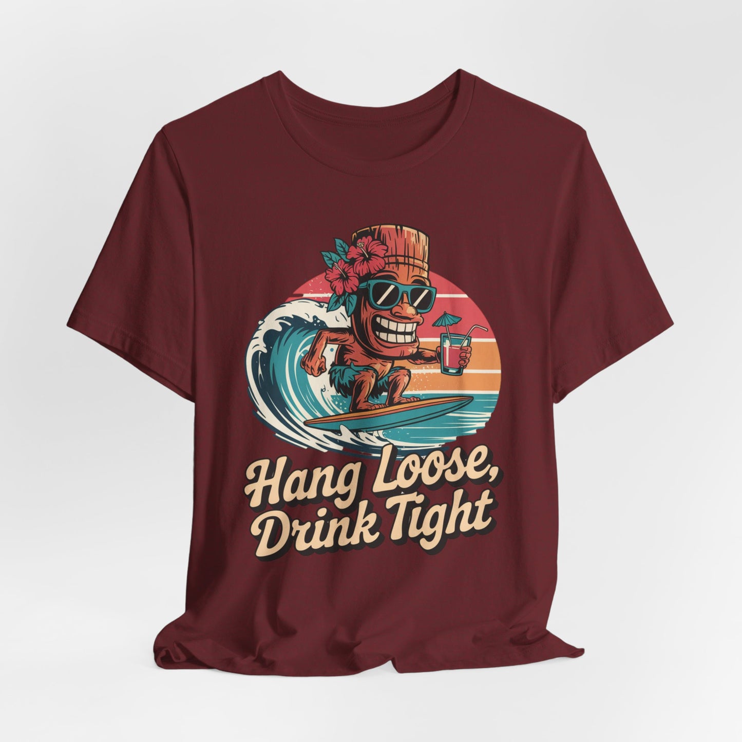 Hang Loose Tiki T-Shirt Cardinal
