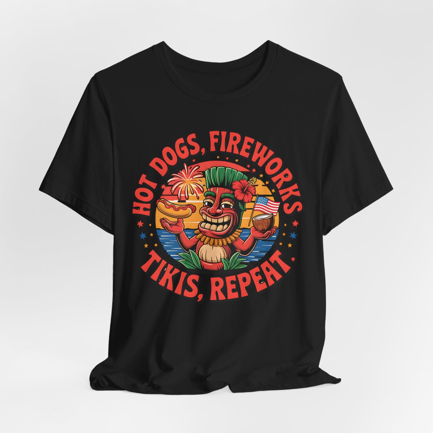 Hot Dogs Fireworks, Tiki's T-Shirt