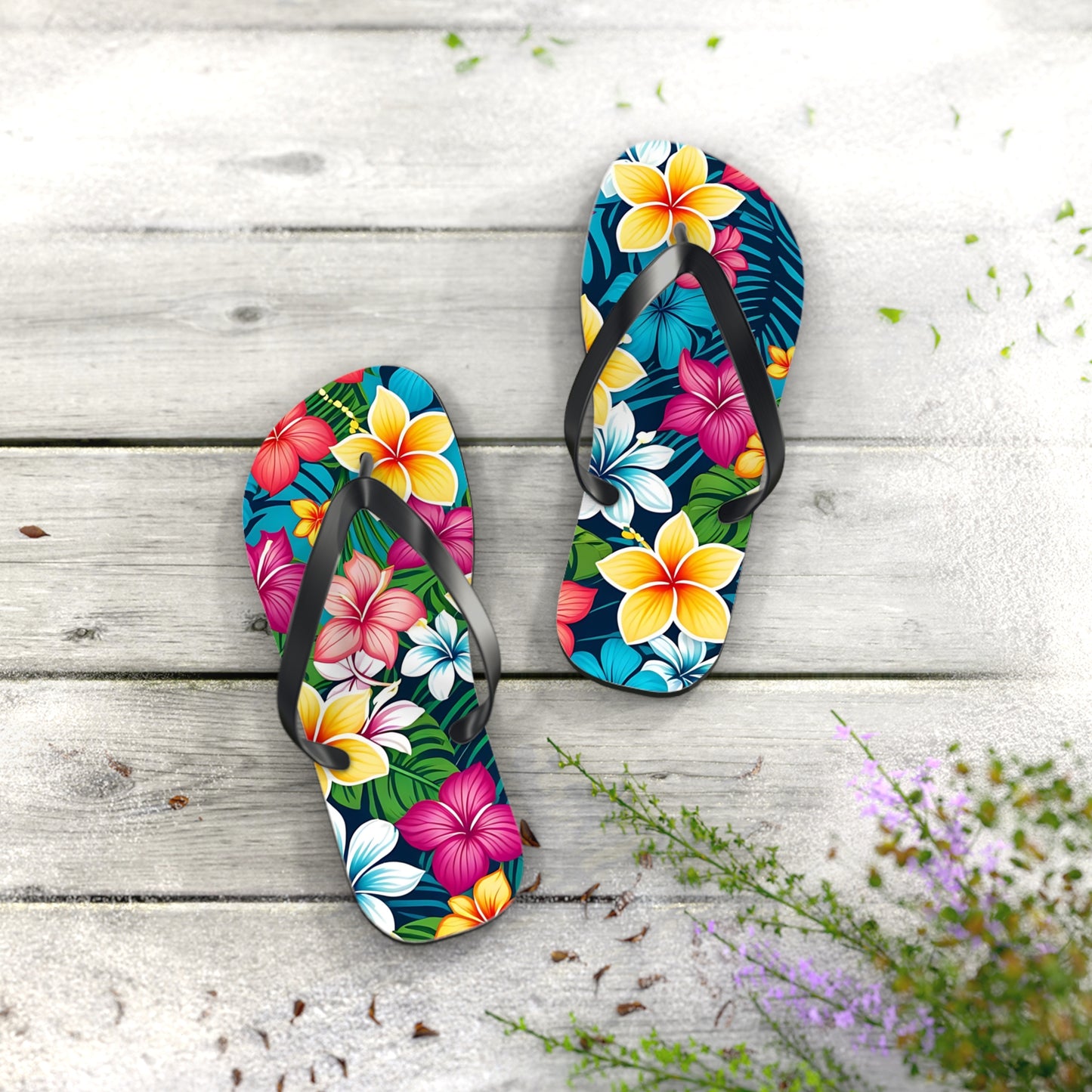 Tropical Flip Flops- Unisex Aloha Vibes