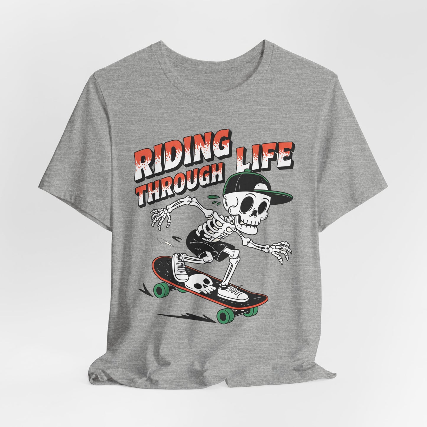 Skeleton Riding Skateboard T-Shirt