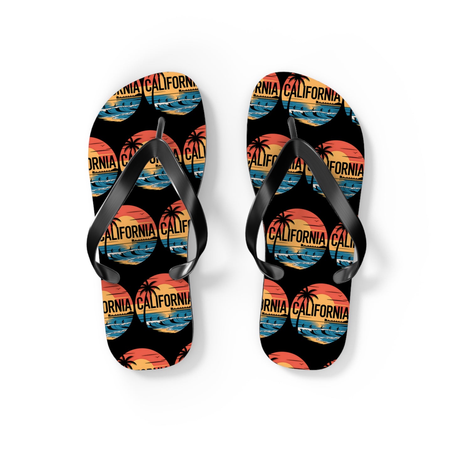California Sunset Flip Flops - Beachwear Sandals