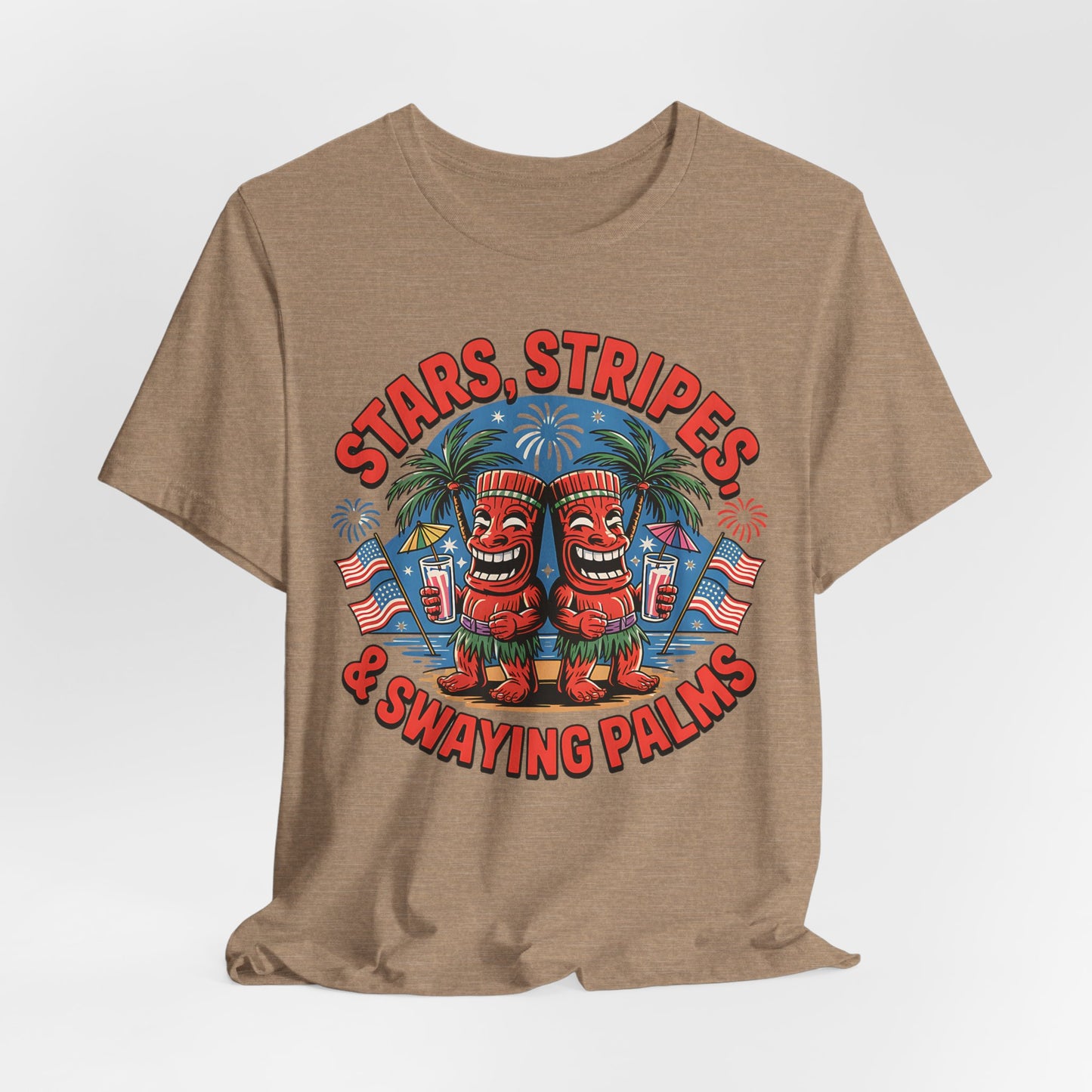 Stars, Stripes Tiki T-Shirt