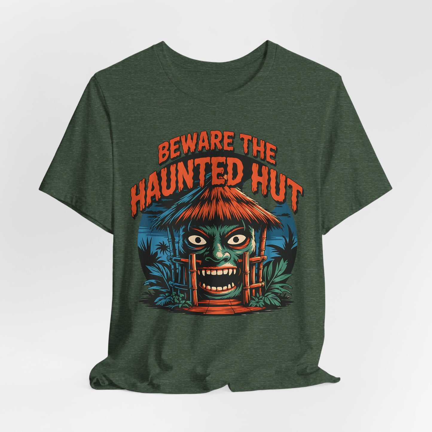Haunted Hut T-Shirt | Spooky Graphic Halloween T-Shirt