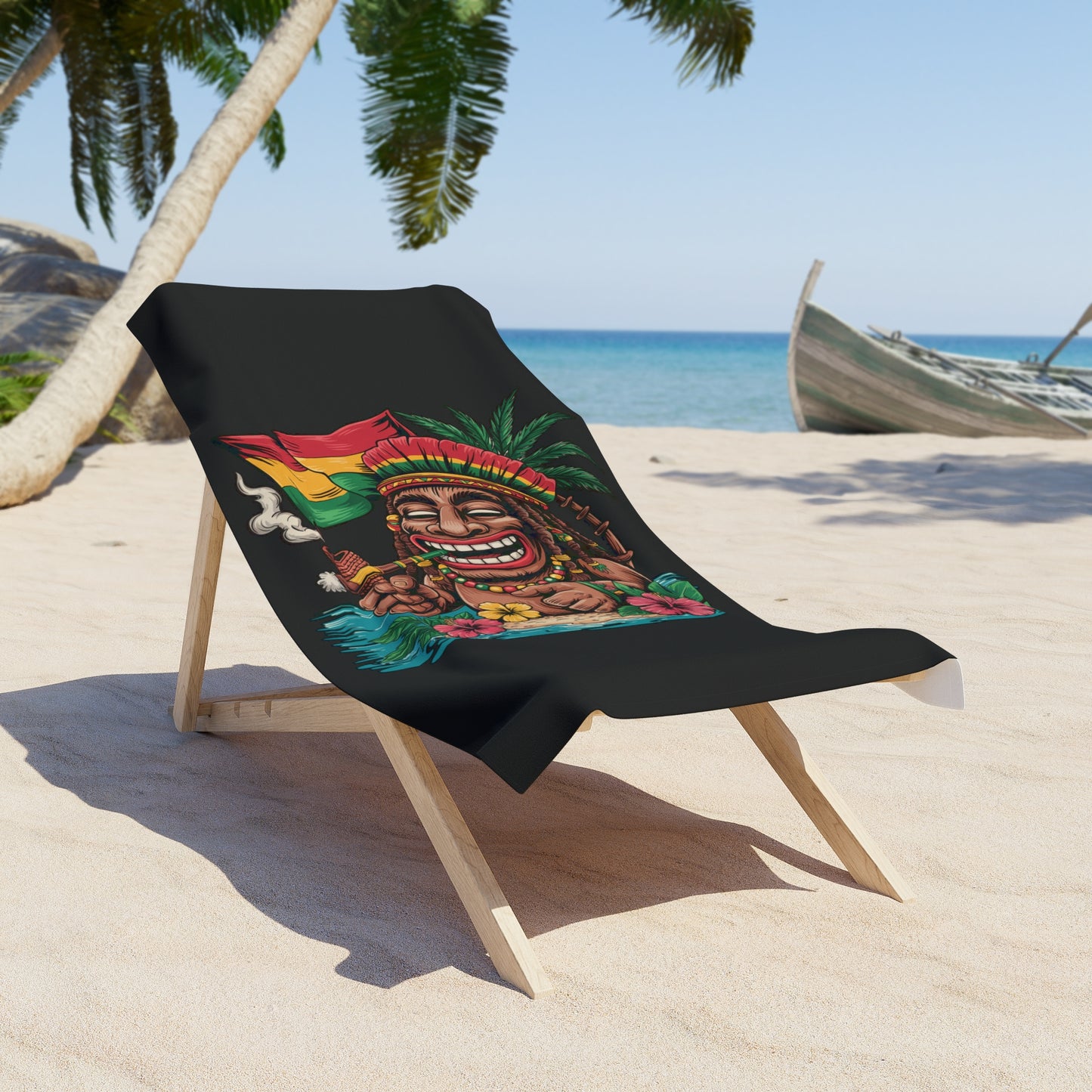 Feel the spirit of relaxation wherever you are with the Tropical Island Vibes Beach Towel, from sandy shores to sunny picnics.