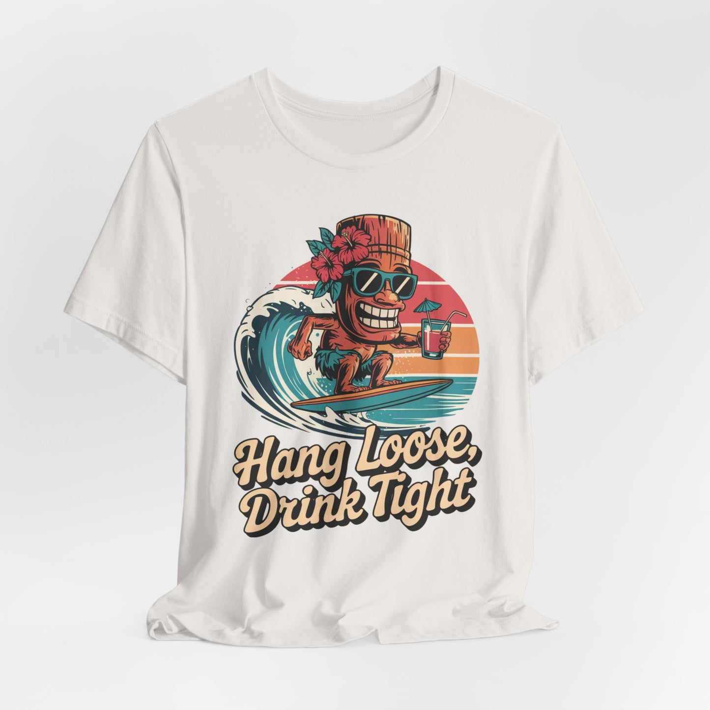 Hang Loose Surfing Tiki T-Shirt