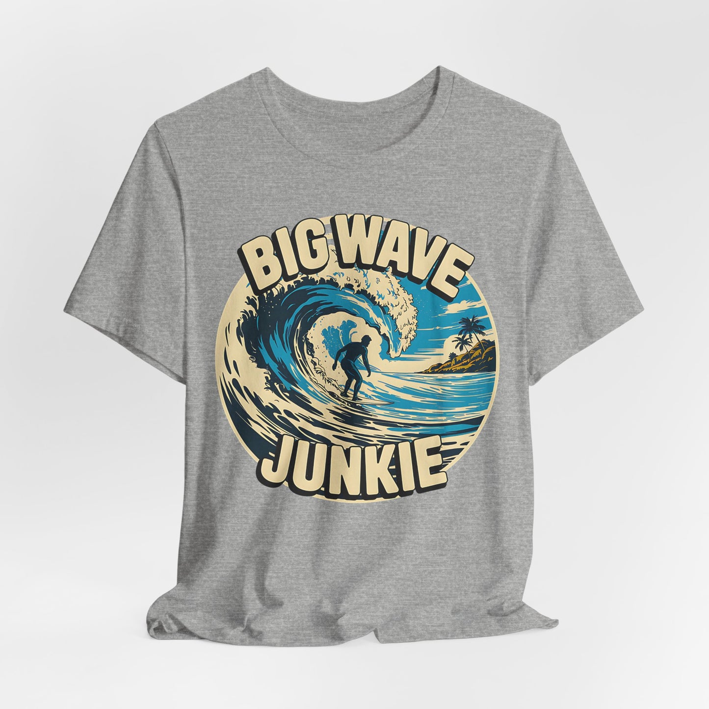 Big Wave Junkie Surfing Tee - Perfect for Beach Lovers & Adventure Seekers