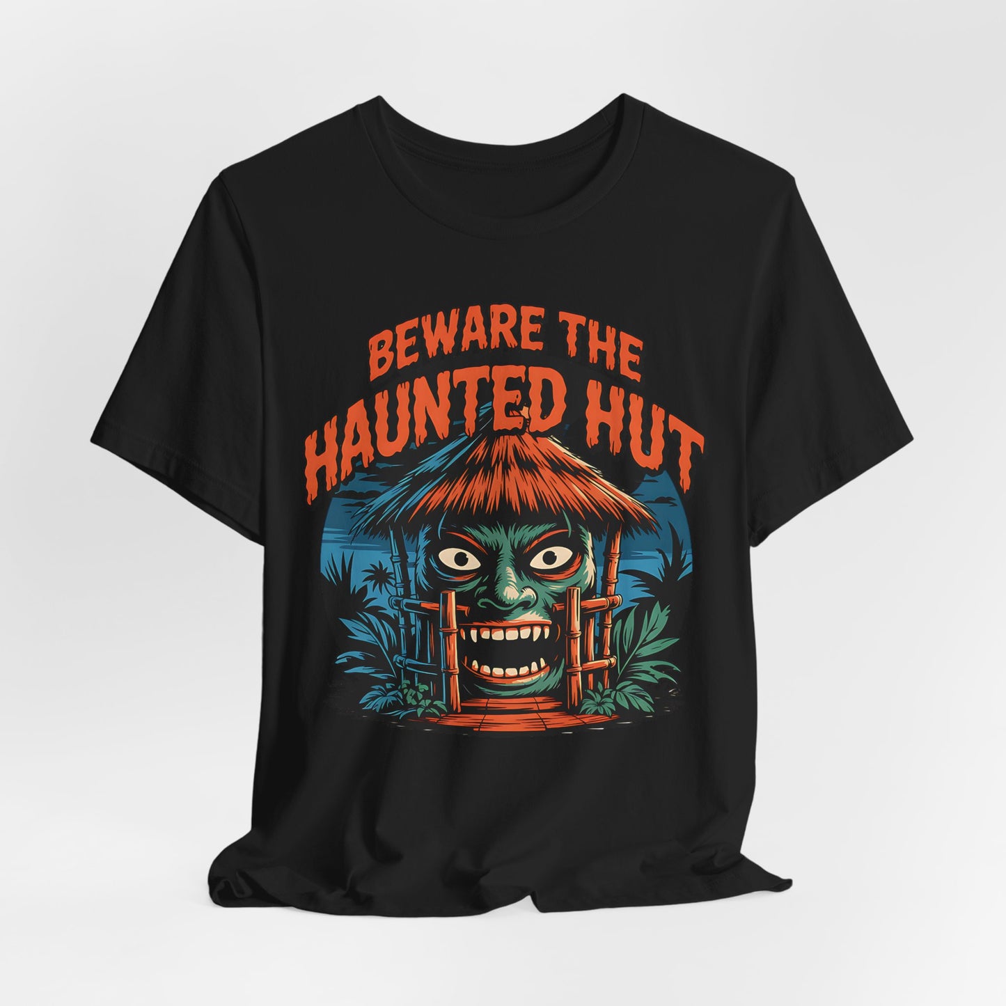 Haunted Hut T-Shirt | Spooky Graphic Halloween T-Shirt