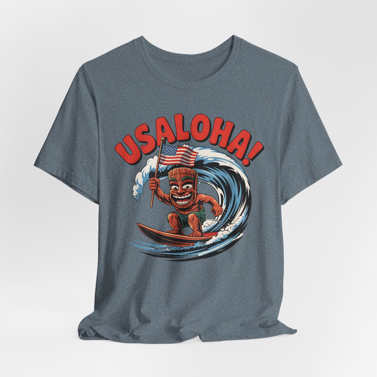 USALOHA Graphic Tiki T-Shirt