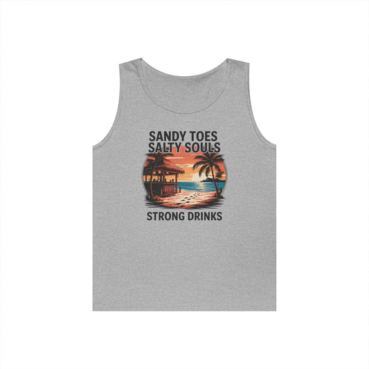 Beach Vibes Tank Top - Nature Lover Gift, Summer Apparel, Vacation Outfit, Trendy Summer Top, Beach Party Essential