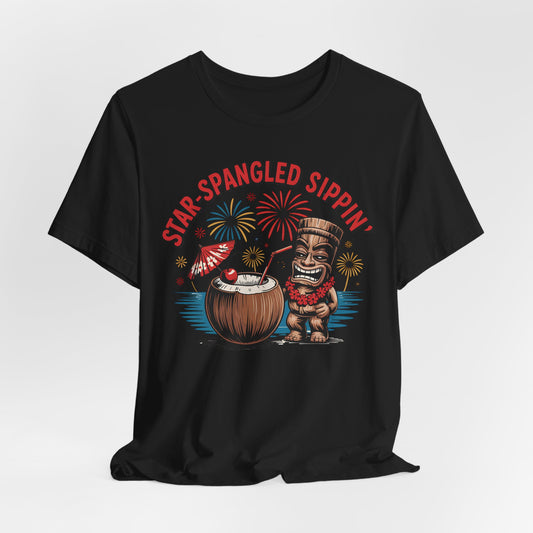 Star-Spangled Sippin' Tiki T-Shirt