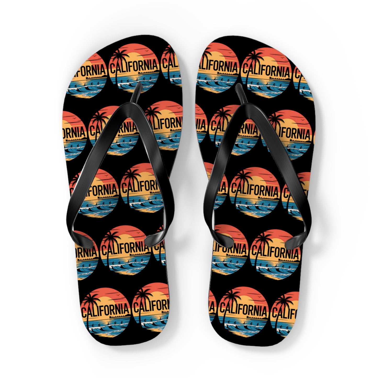 California Sunset Flip Flops - Beachwear Sandals