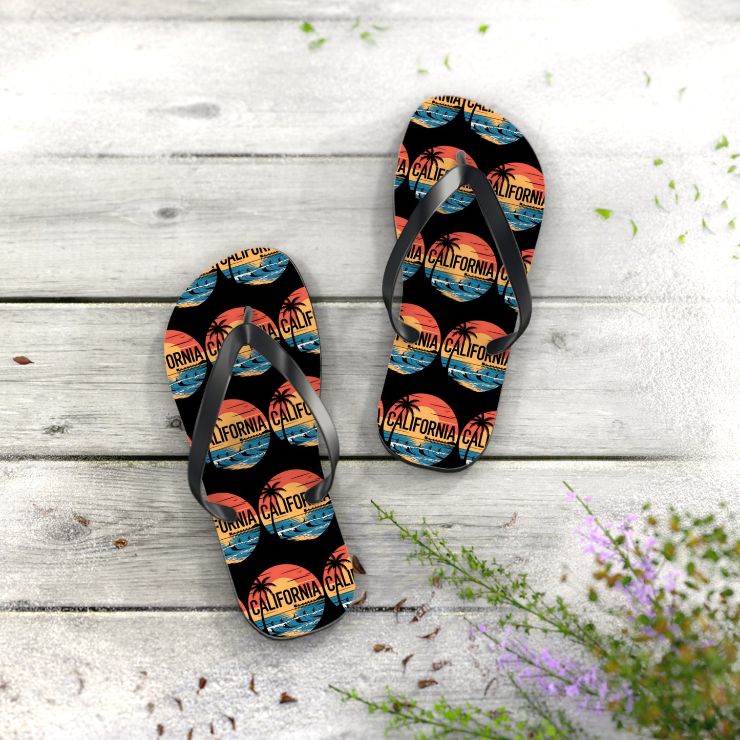 California Sunset Flip Flops - Beachwear Sandals