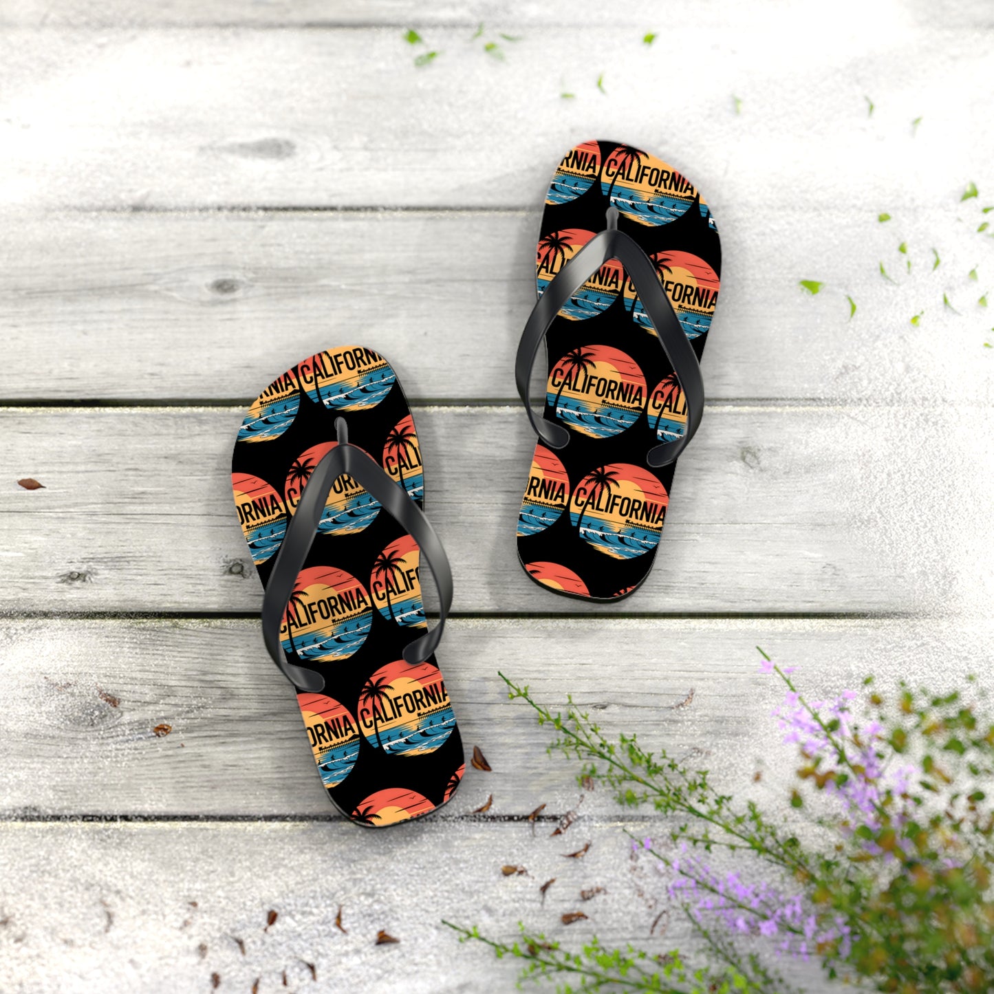 California Sunset Flip Flops - Beachwear Sandals