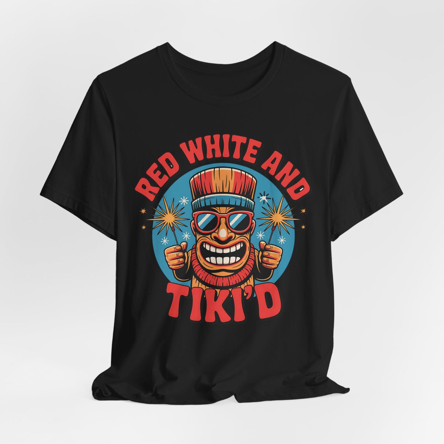 Red White and Tiki'd T-Shirt
