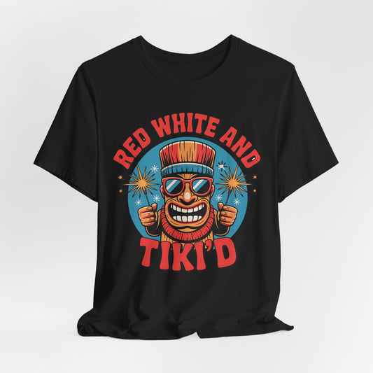 Red White and Tiki'd T-Shirt
