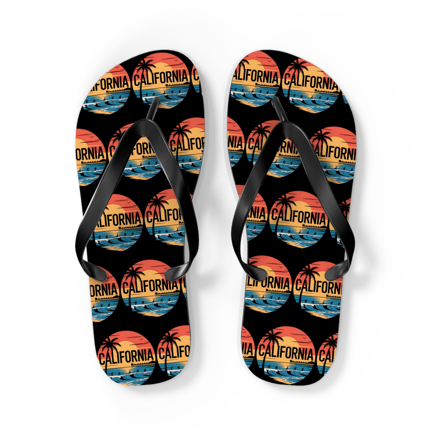 California Sunset Flip Flops - Beachwear Sandals