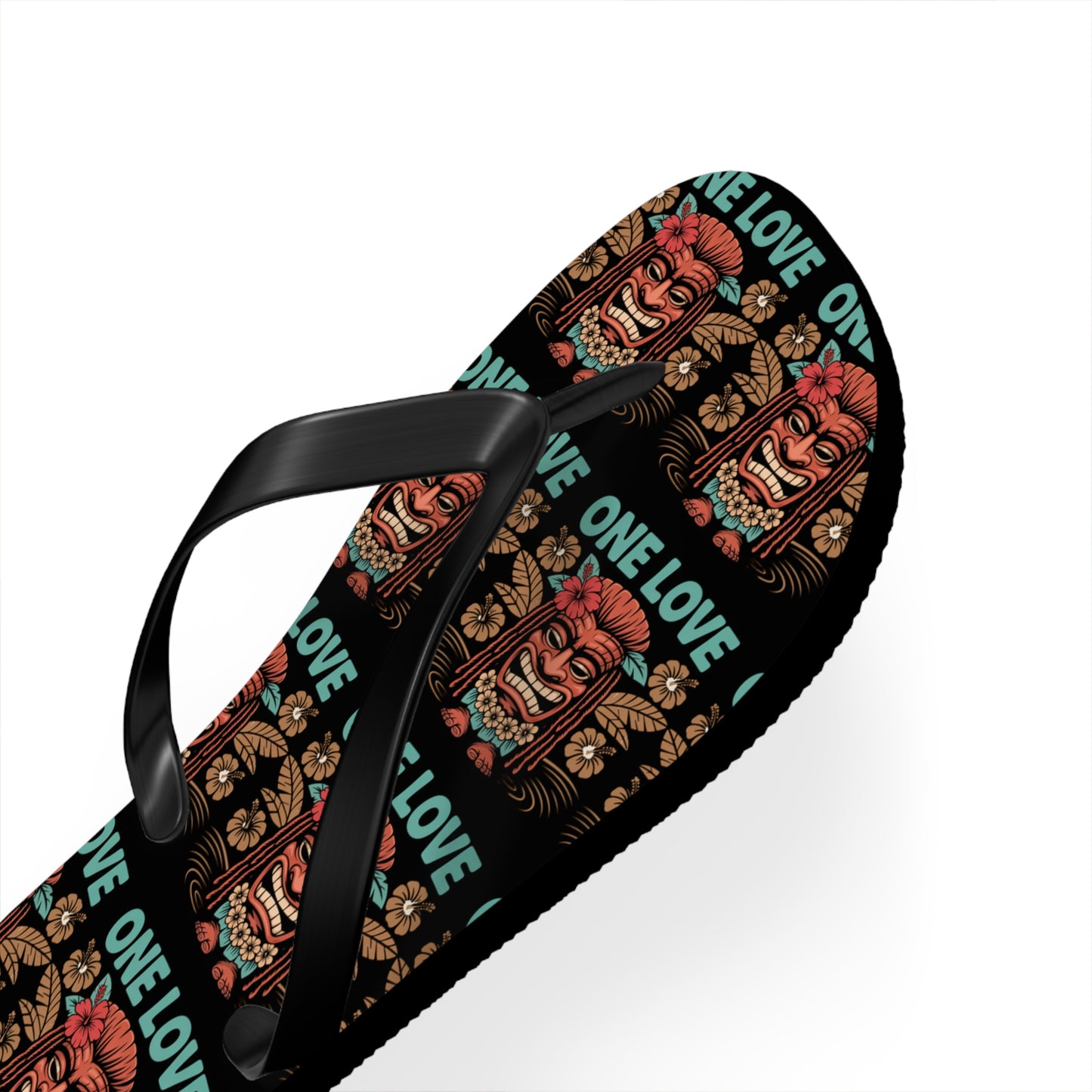 Tropical Flip Flops - 'One Love' Design for Summer Vibes