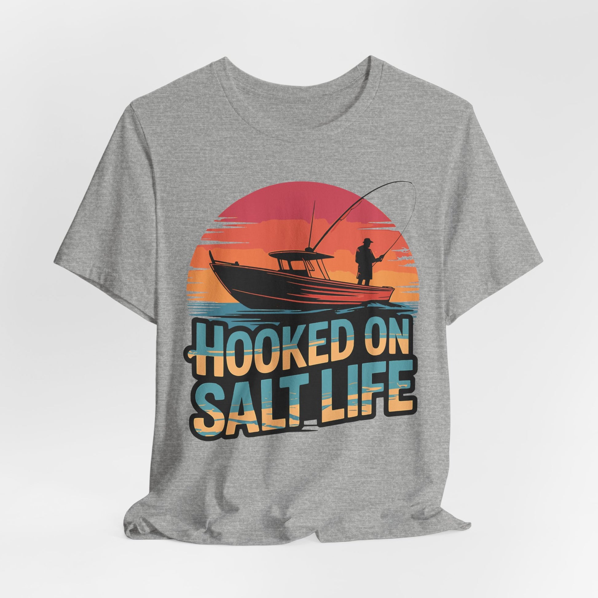 Hooked on Salt Life - Fishing T-Shirt