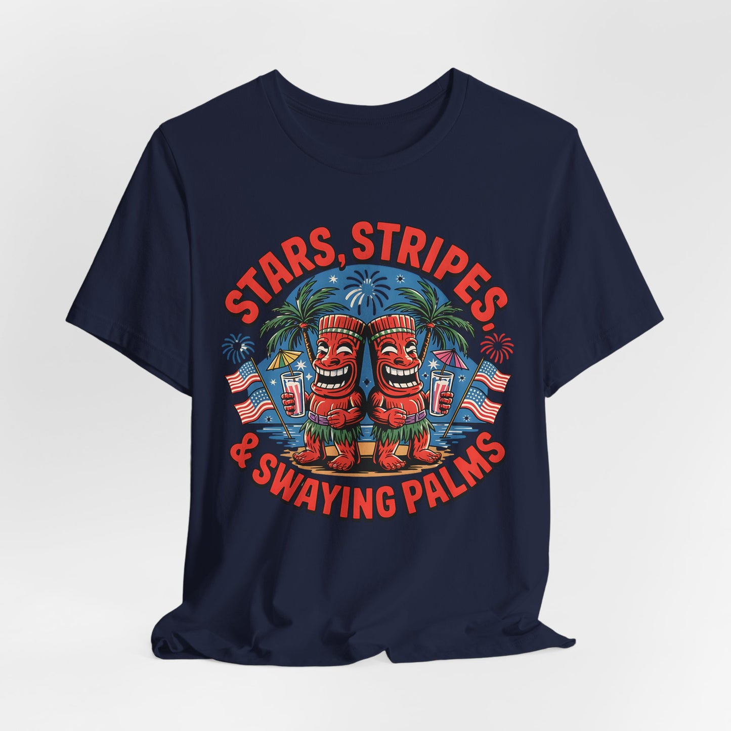 Stars, Stripes Tiki T-Shirt
