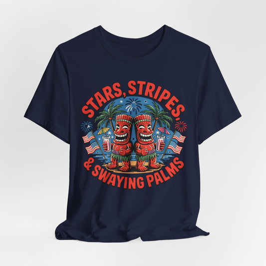 Stars, Stripes Tiki T-Shirt