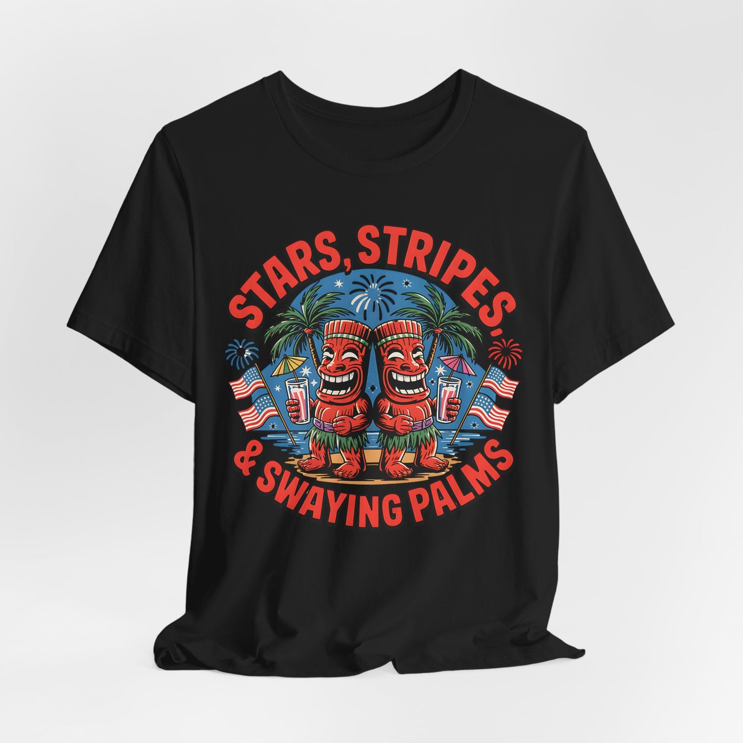 Stars, Stripes Tiki T-Shirt