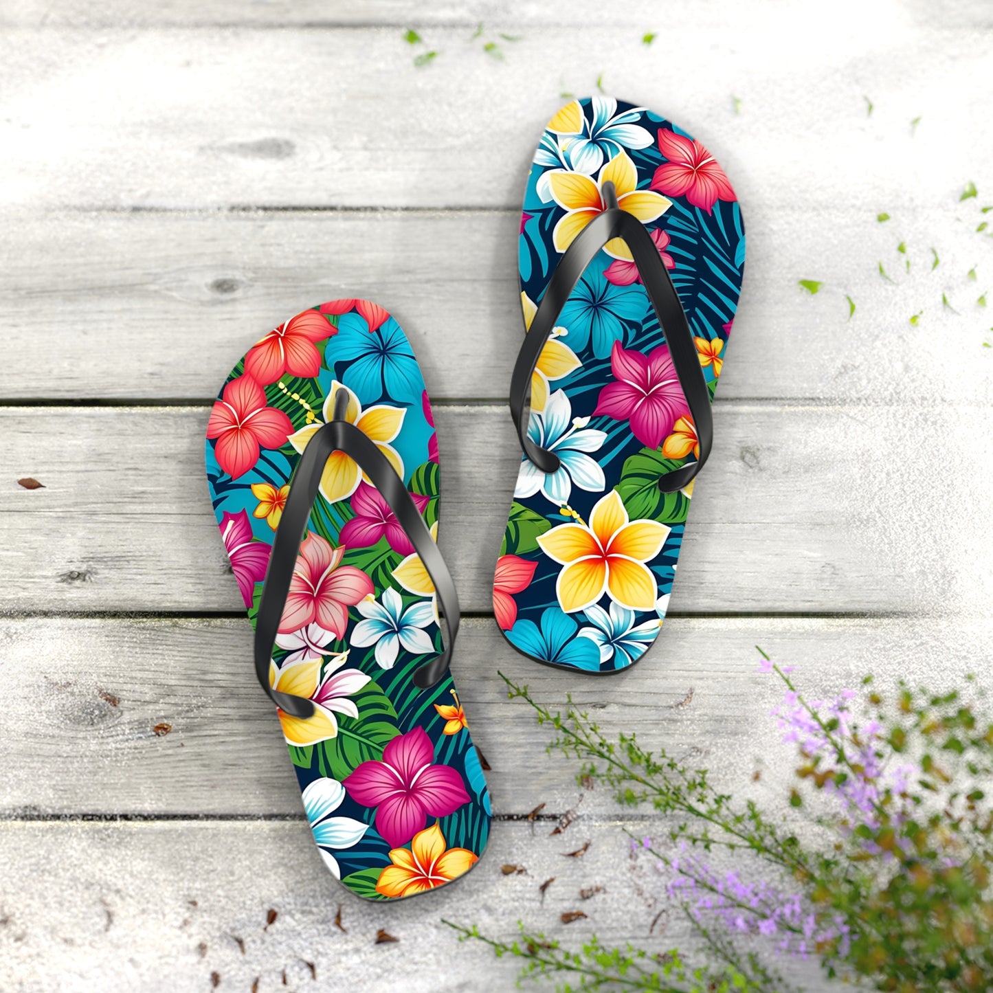Tropical Flip Flops- Unisex Aloha Vibes