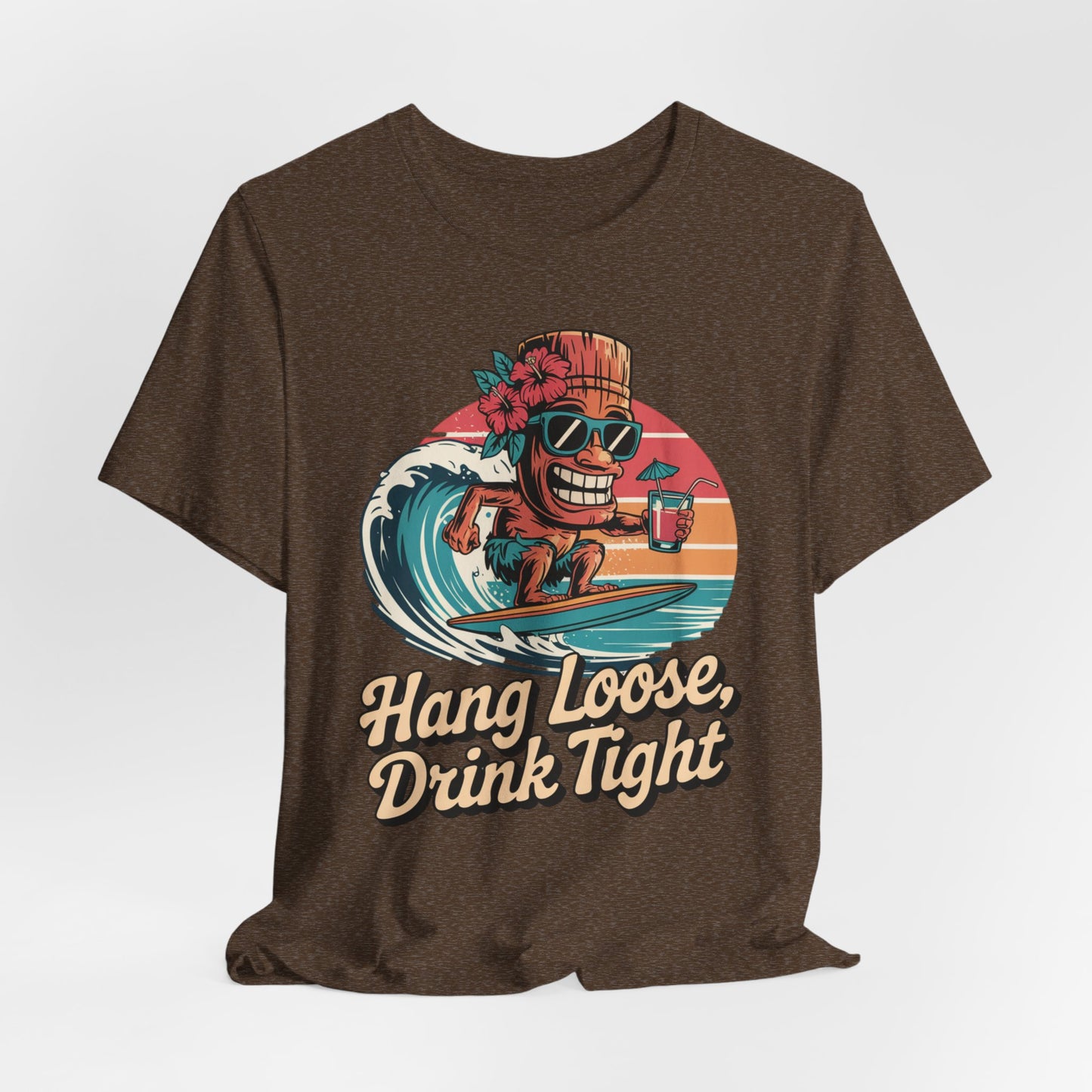 Hang Loose Tiki T-Shirt Brown