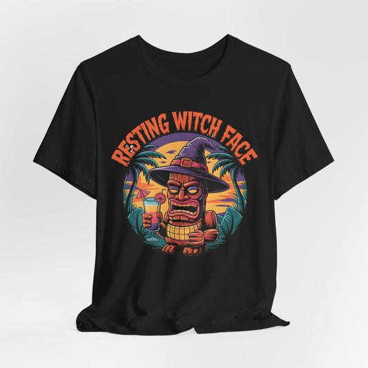 Resting Witch Face Halloween T-Shirt