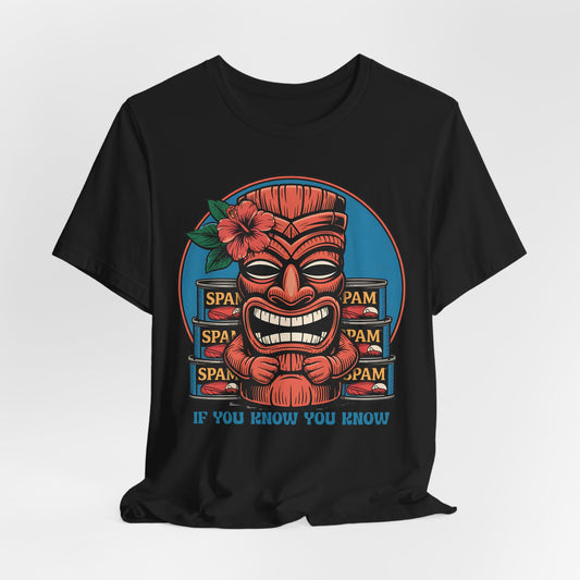 Tiki and Spam Graphic T-Shirt