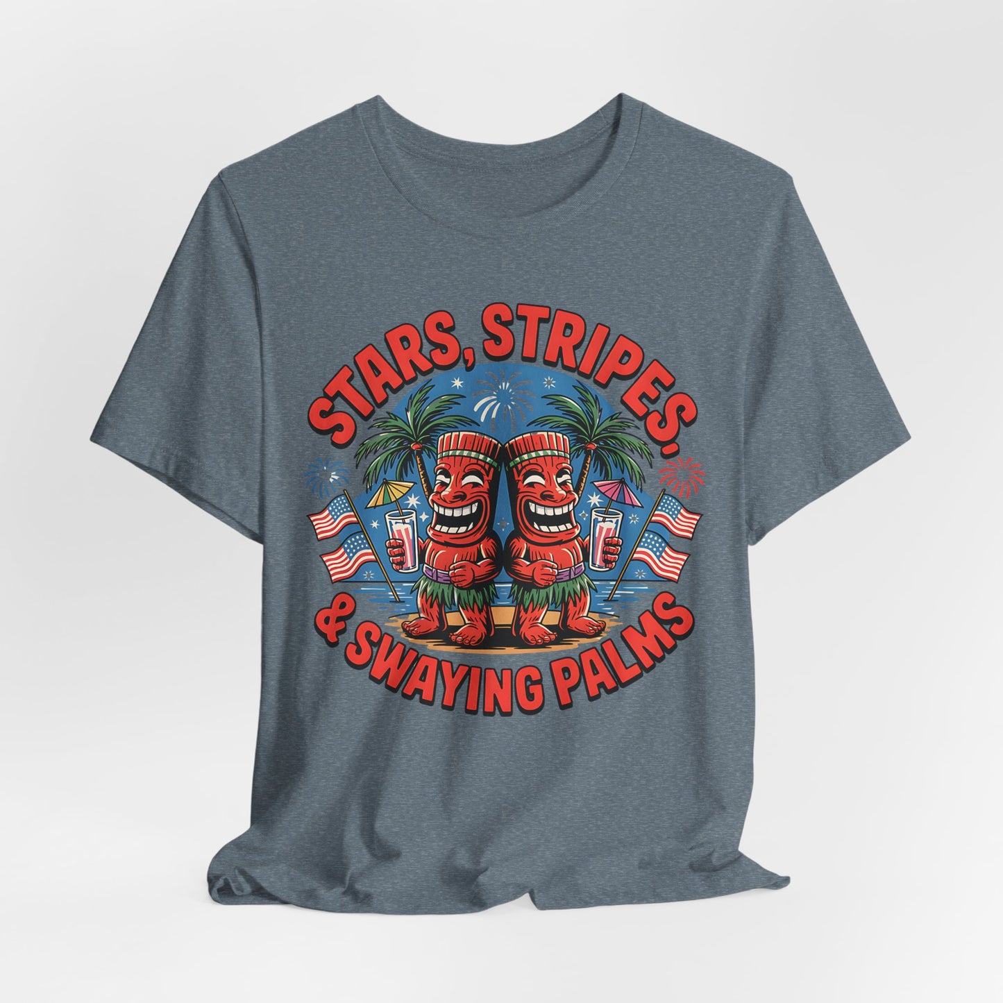 Stars, Stripes Tiki T-Shirt