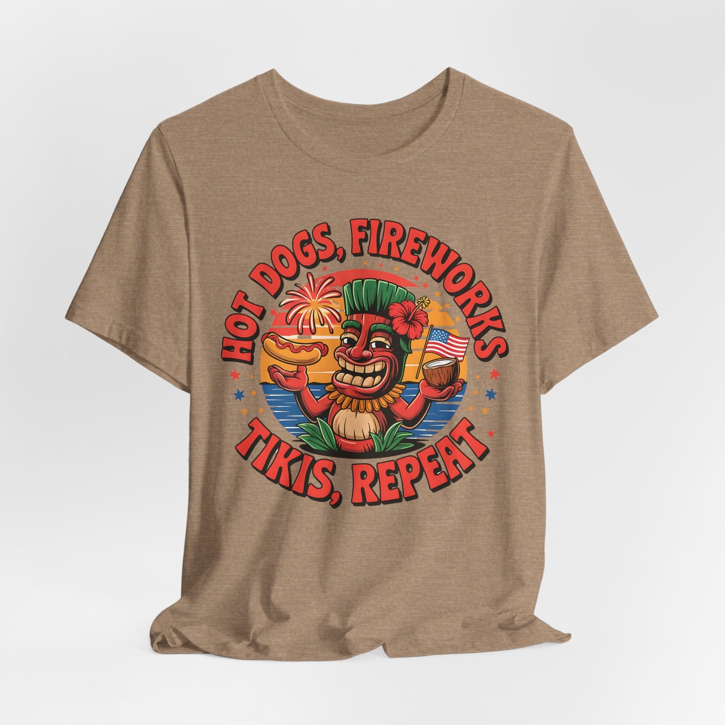Hot Dogs Fireworks, Tiki's T-Shirt