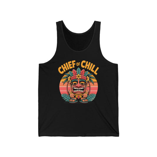 Tropical Chief of Chill Tiki  Tank Top