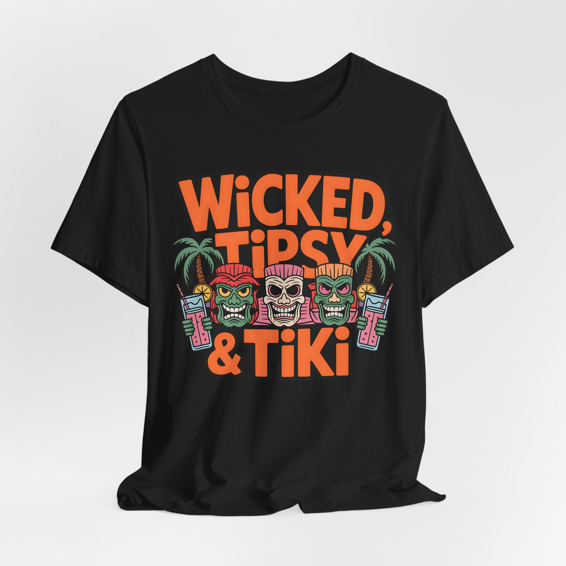 Wicked Tipsy Tiki Halloween T-Shirt