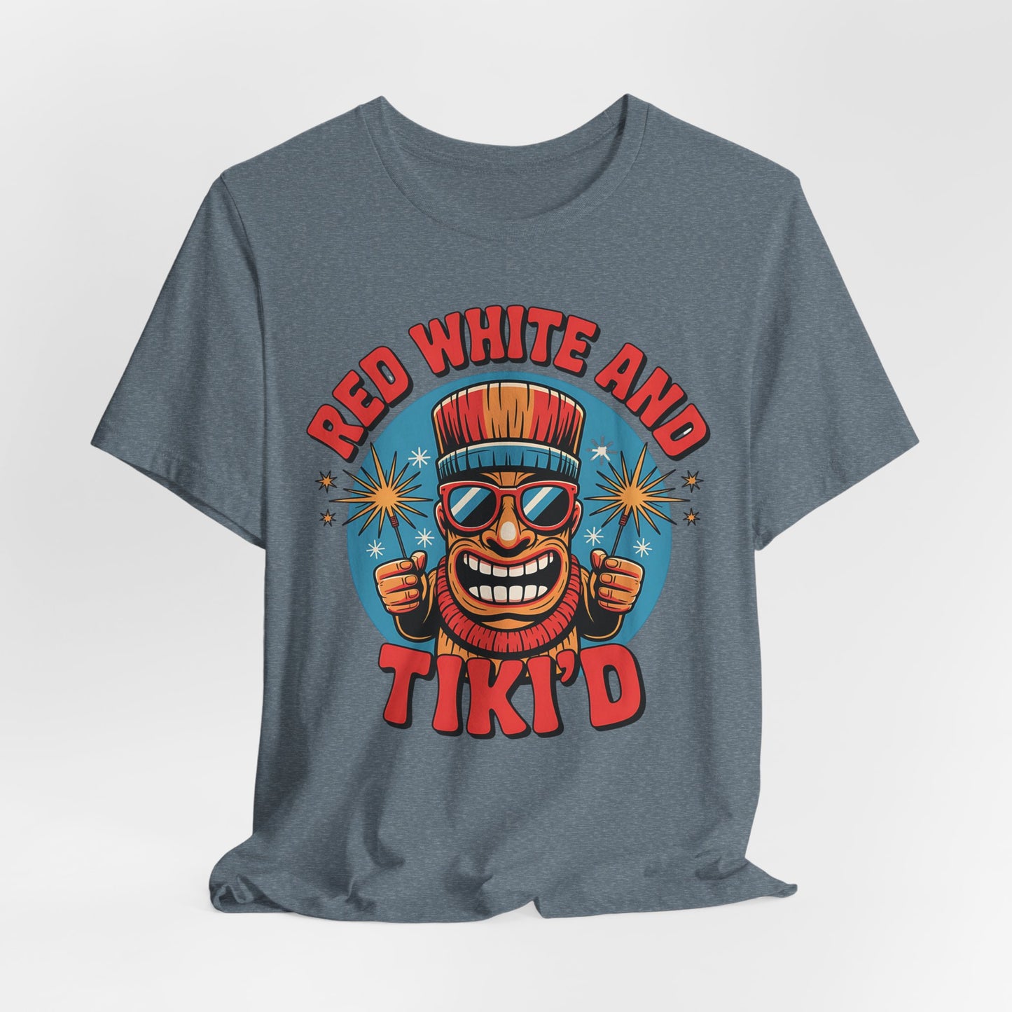 Red White and Tiki'd T-Shirt