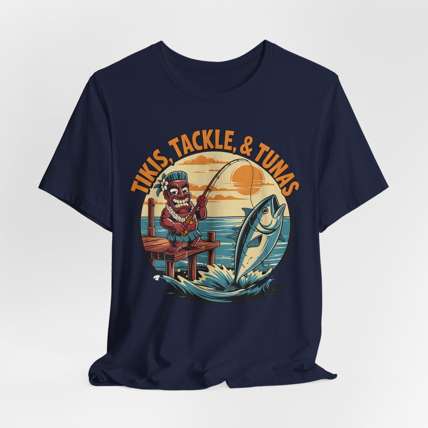 Tikis Tackle & Tunas Fishing T-Shirt
