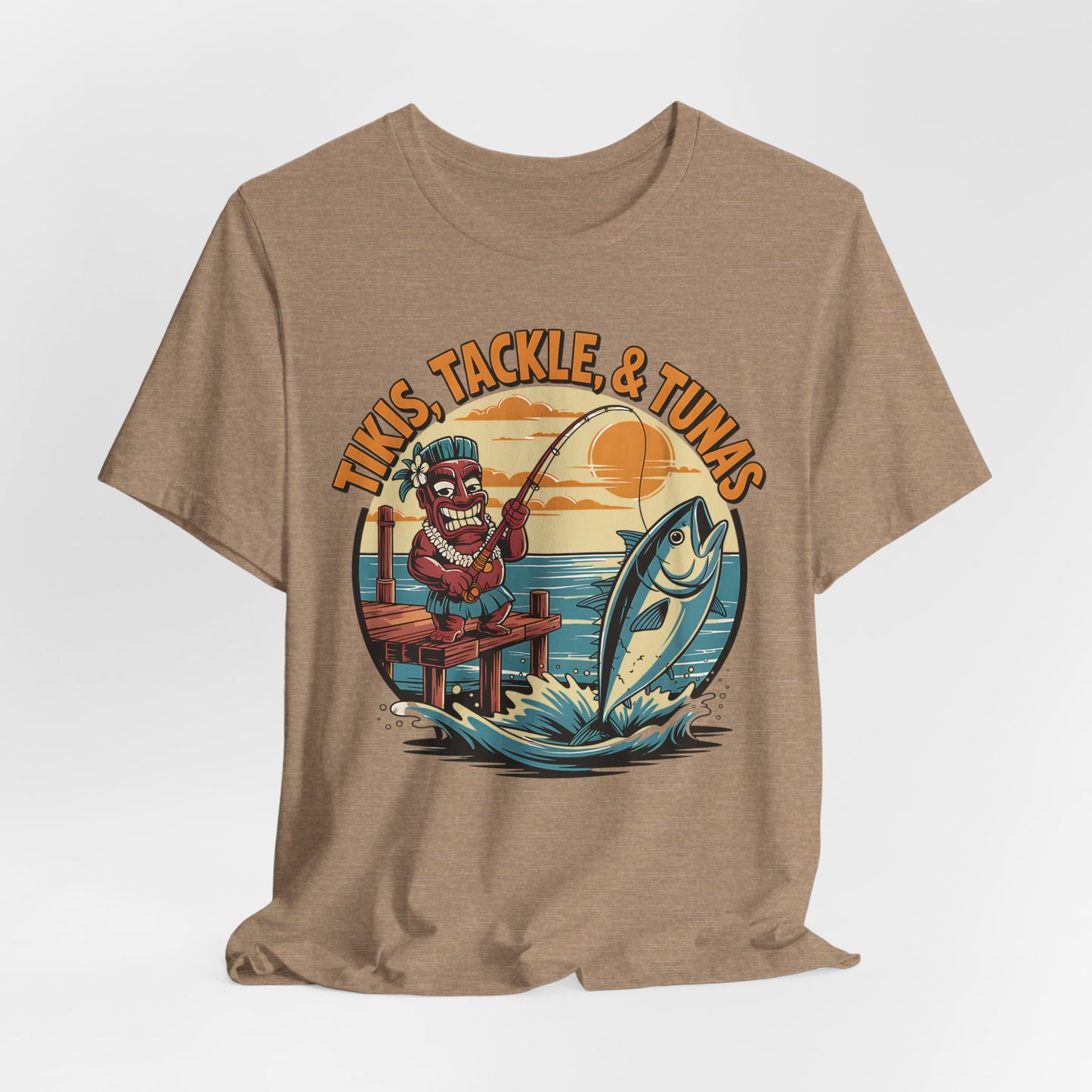 Tikis Tackle & Tunas Fishing T-Shirt