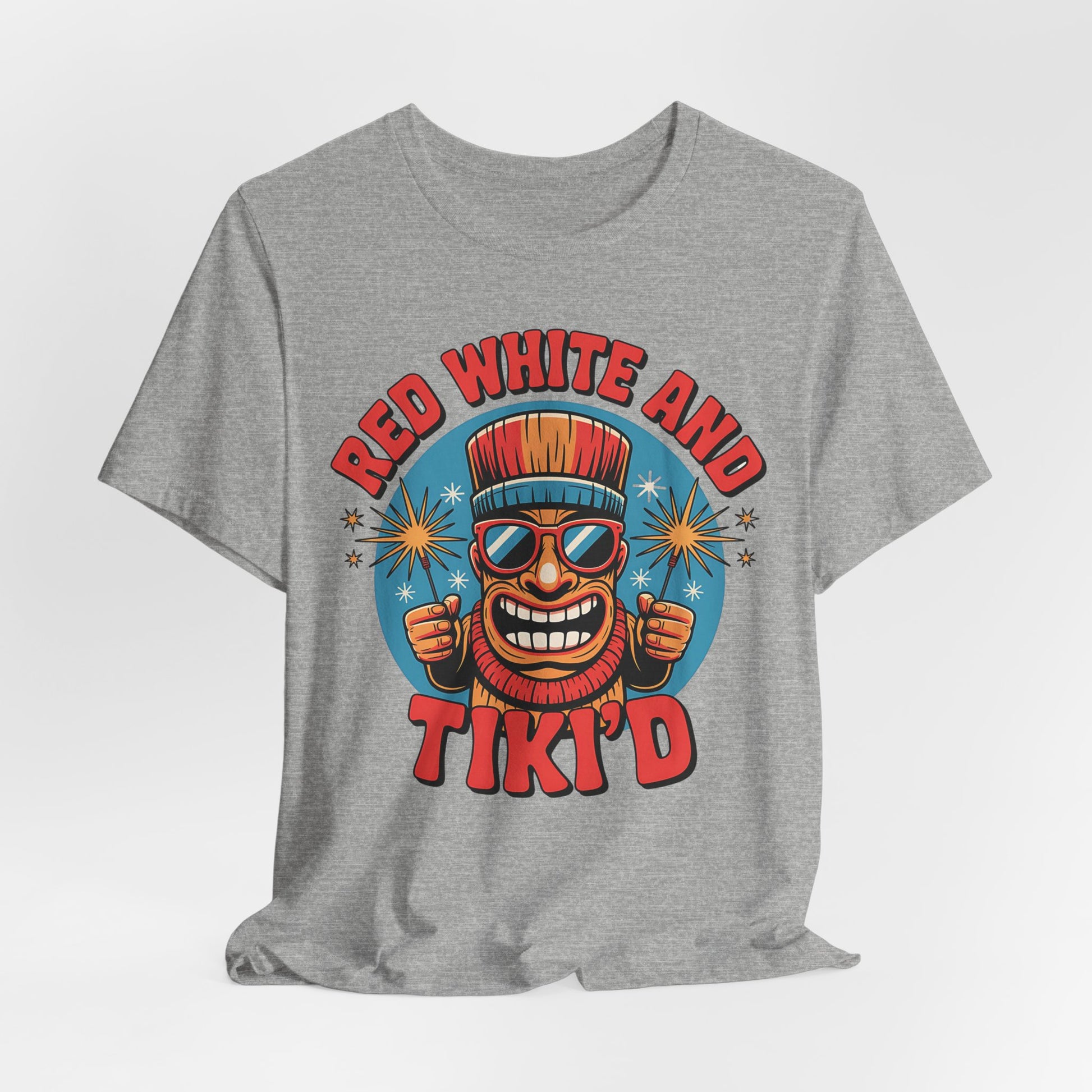 Red White and Tiki'd T-Shirt
