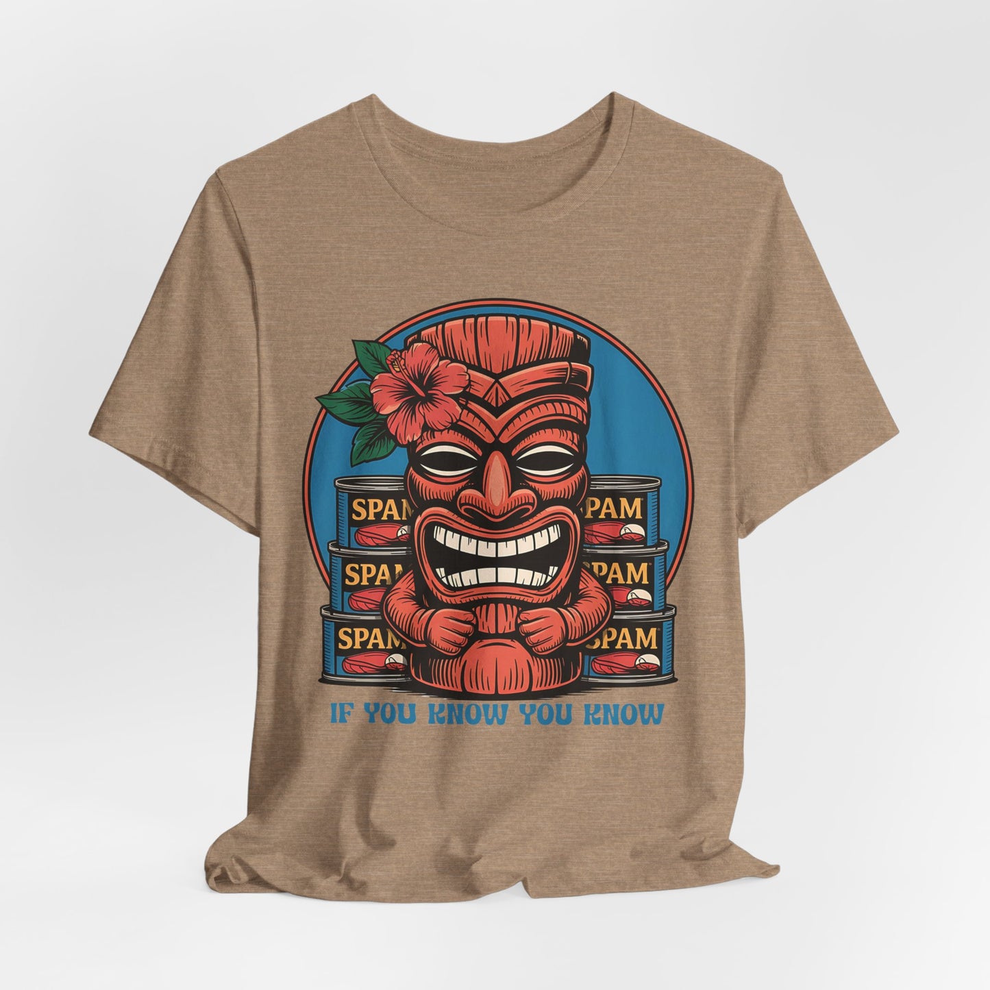 Tiki and Spam Graphic T-Shirt