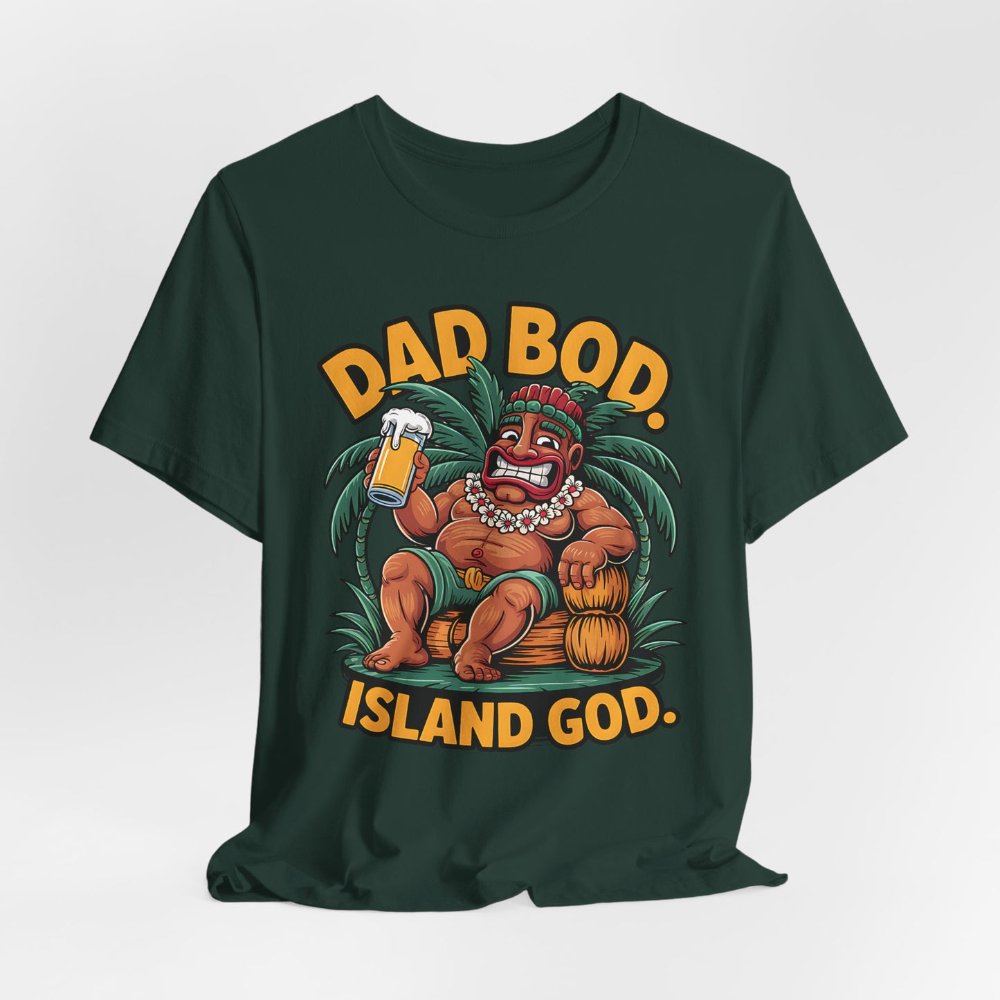 Dad Bod. Island God. Tiki T-Shirt