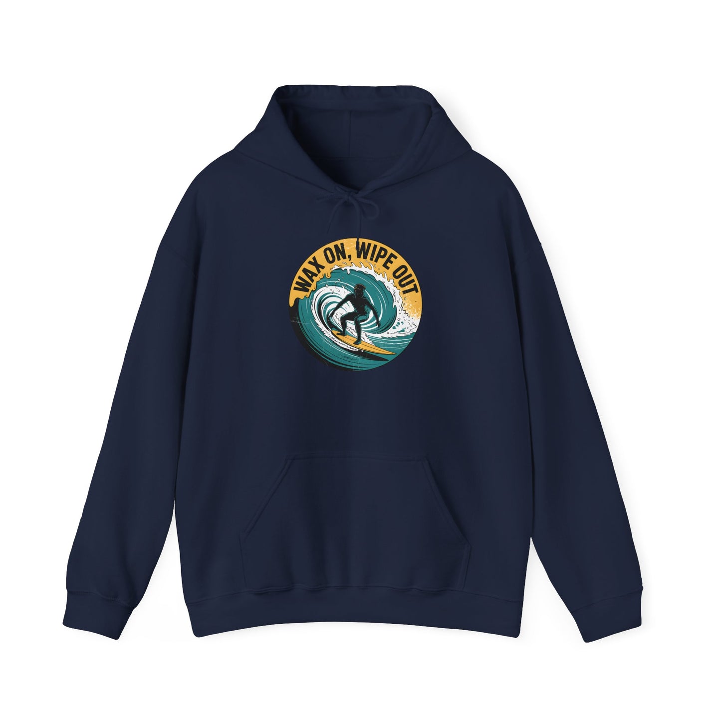 Surf Vibes Hooded Sweatshirt - 'Wax On, Wipe Out'